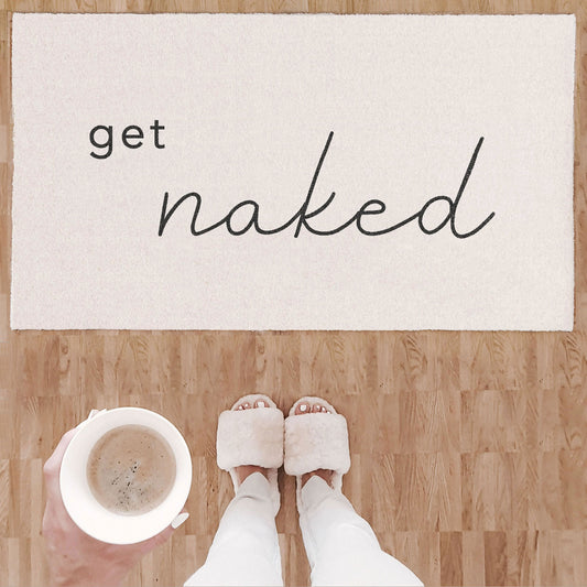 Tapis lavable "Get naked"
