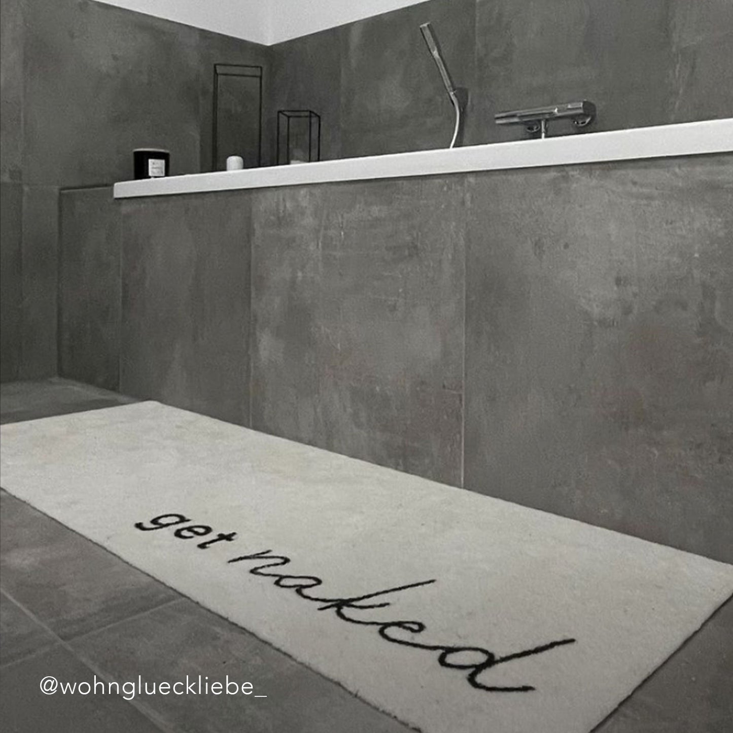 Tapis couloir lavable "Get Naked"