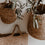 Petit panier de rangement en jute