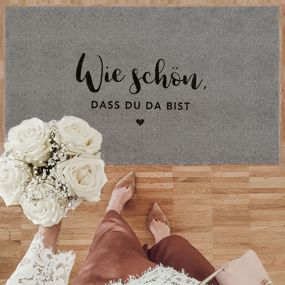 Waschbare Matte Wie Schön Grau | Eulenschnitt 