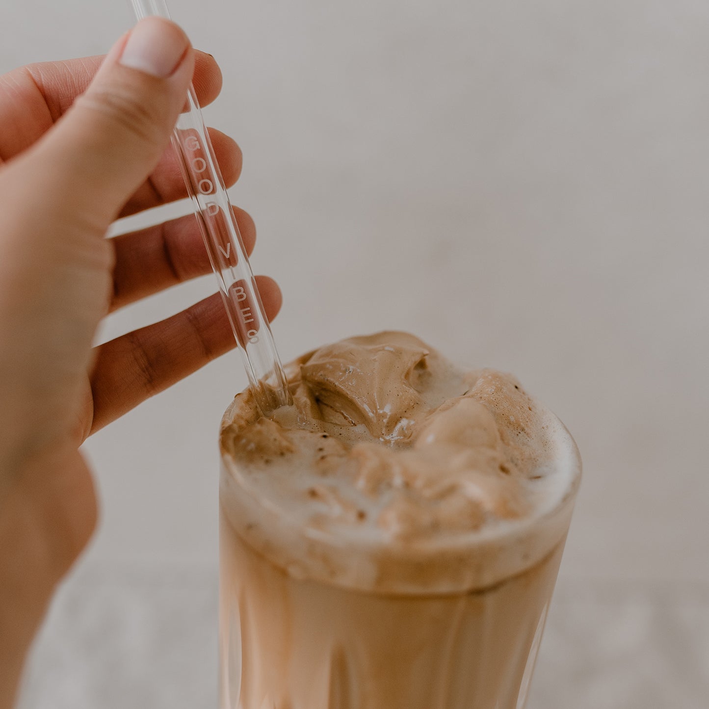 Strohhalme No Bad Days aus Glas 20cm im 4er Set