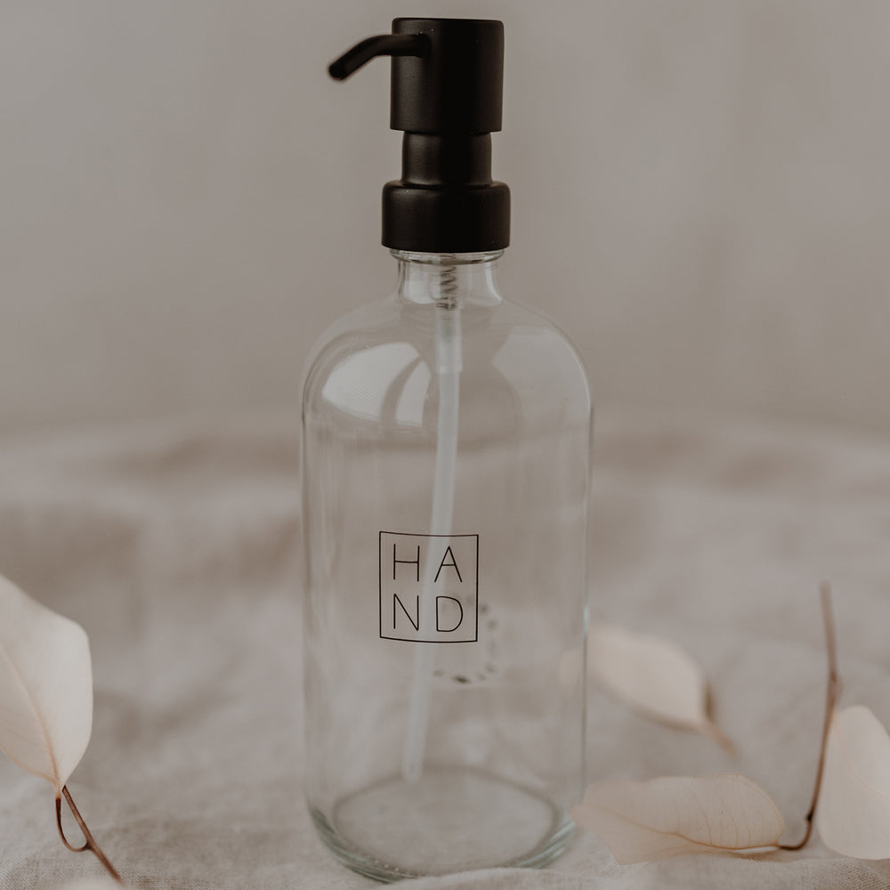 Seifenspender Hand transparent 500ml