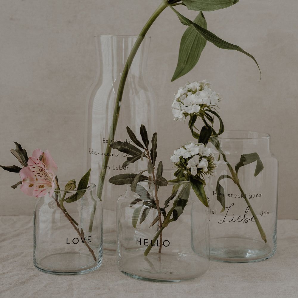 Vase aus Glas I Eulenschnitt