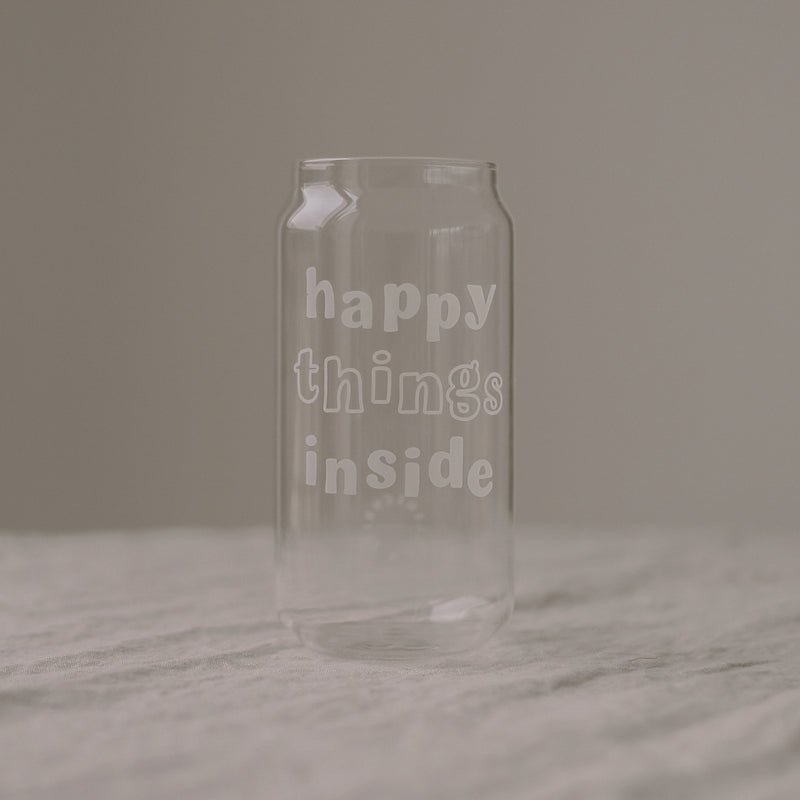 Hohes Trinkglas Happy Things