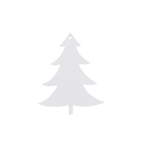 Pendentifs en bois sapin blanc en lot de 8