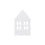 Pendentifs en bois Maison blanche en set de 8