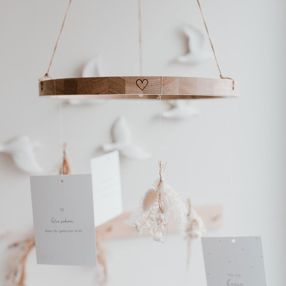 Holzkranz Herz aus Eiche