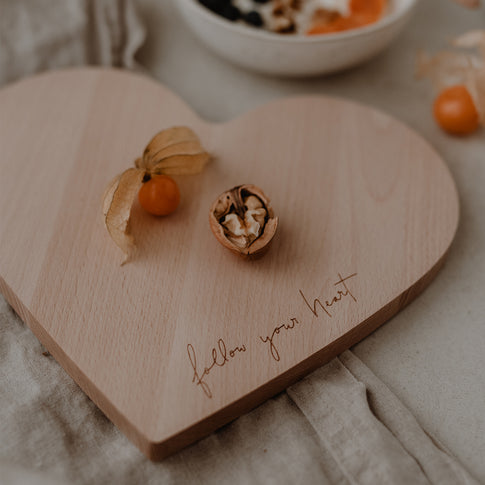 Planche à déjeuner Coeur Follow your heart