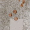 Lot de 3 aimants en bois Lebe Liebe Lache