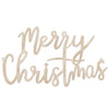 Holzschriftzug Merry Christmas Natur