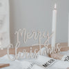 Holzschriftzug Merry Christmas Natur