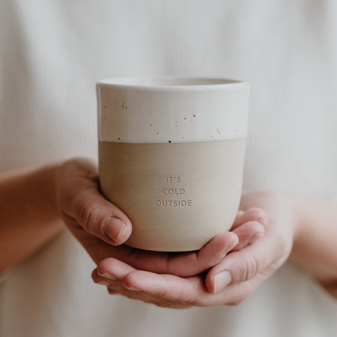 Gobelet en grès It´s cold outside