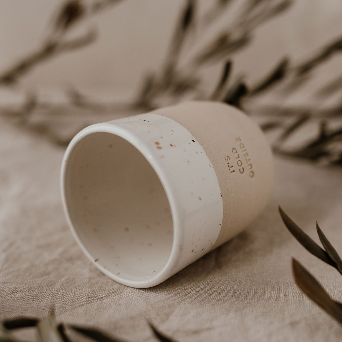 Gobelet en grès It´s cold outside