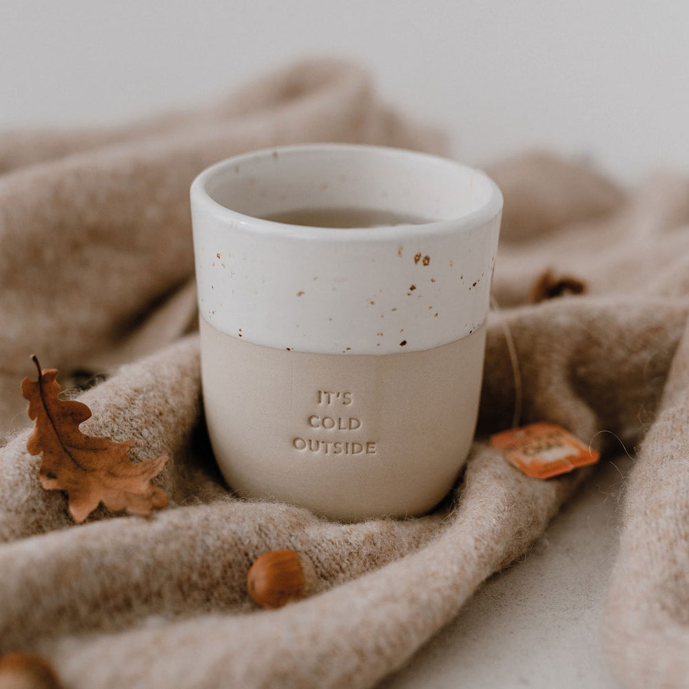 Gobelet en grès It´s cold outside