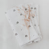 Lot de 4 serviettes en lin "arc-en-ciel"