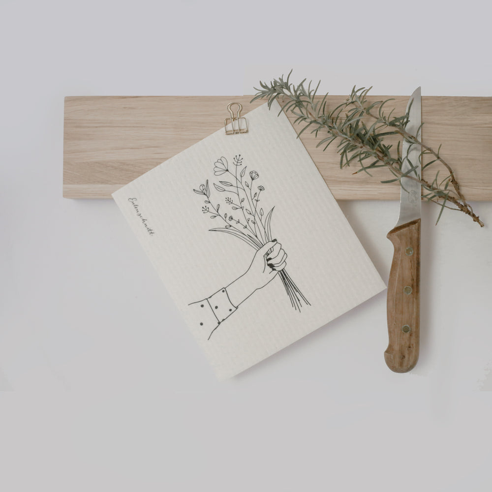 Chiffons éponges Blumenliebe en lot de 3