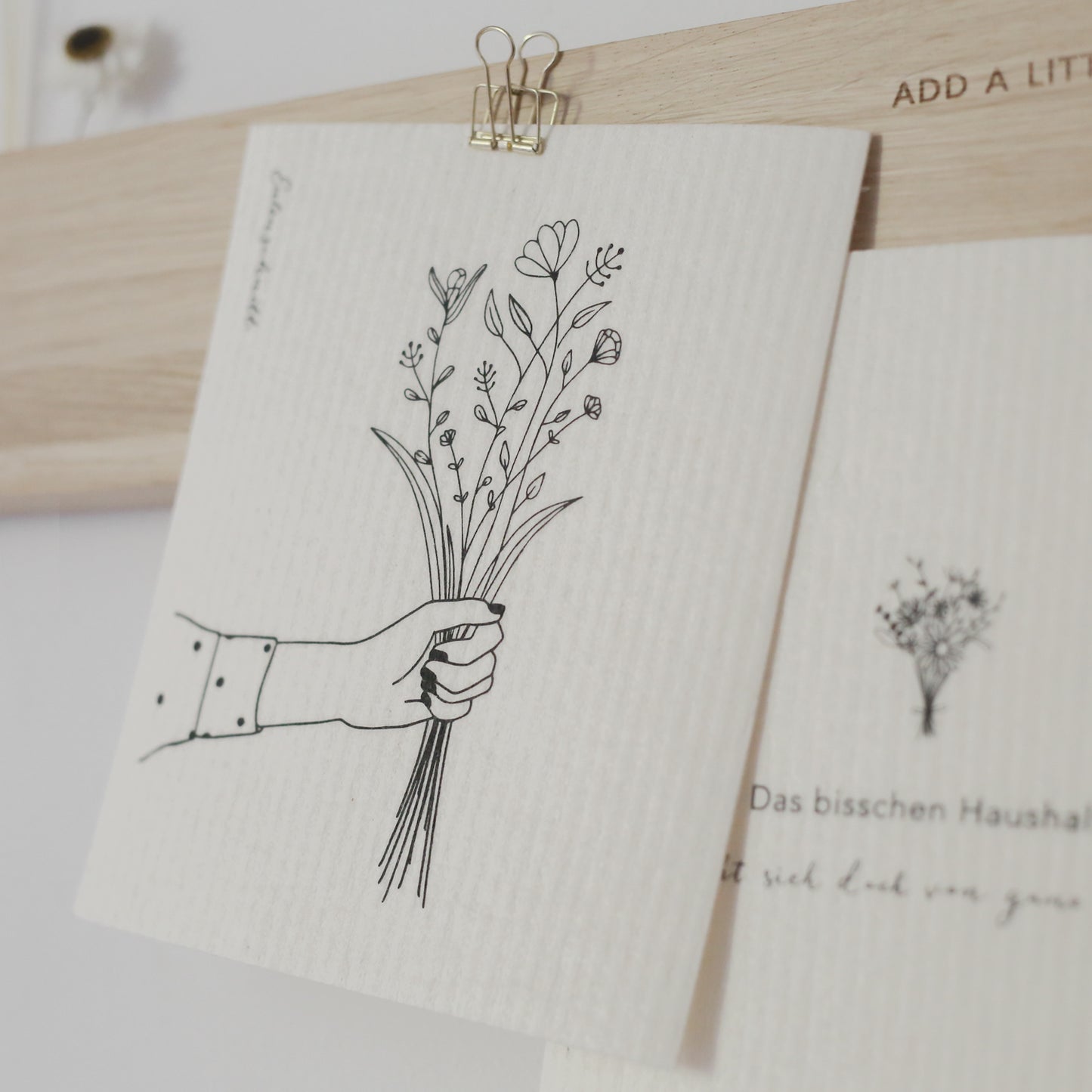 Chiffons éponges Blumenliebe en lot de 3