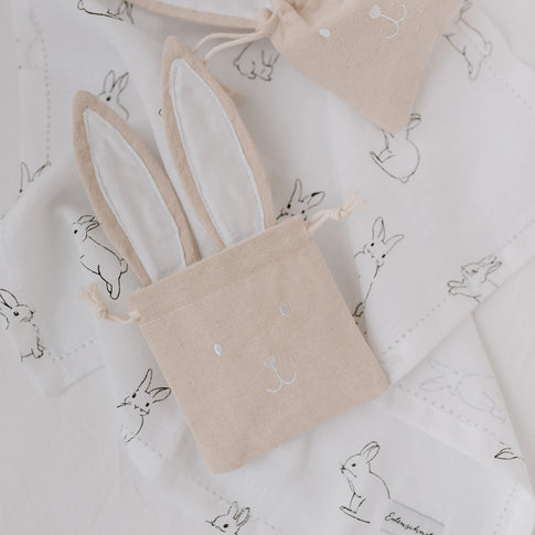 Sac cadeau lapin petit en lot de 2