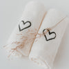 Lot de 6 Gants de toilette Coeur