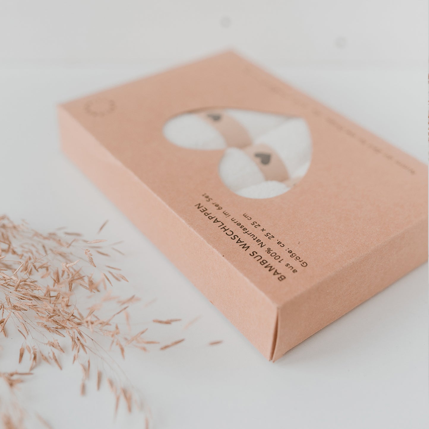 Lot de 6 Gants de toilette Coeur