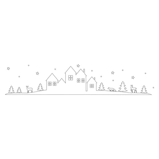 Wandsticker Schneelandschaft