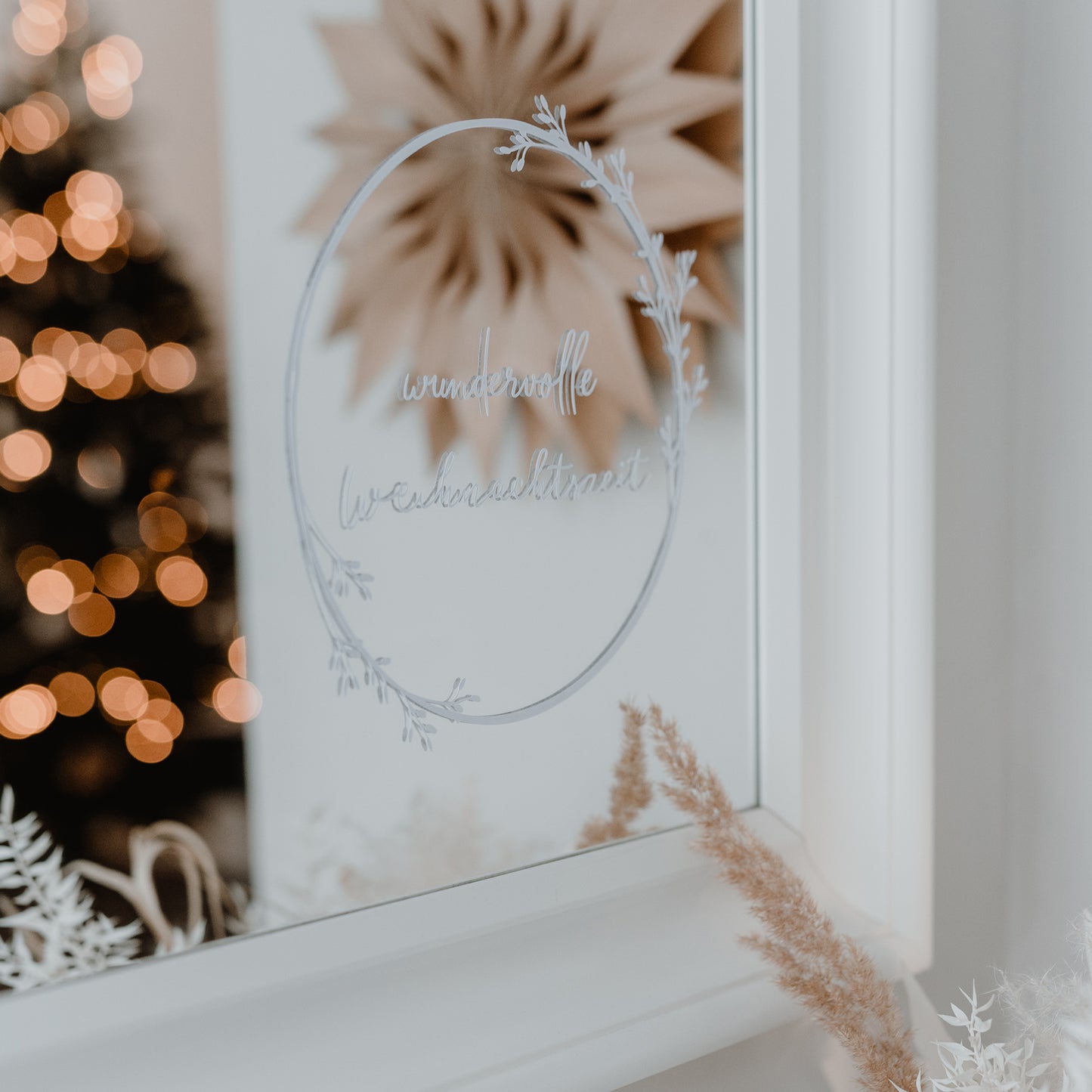 Wandsticker Weihnachtskranz